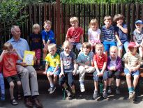 Der Kindergarten Altmannstraße spendet für den Bürgerpark