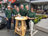 Mitgliederwerbung für den Bürgerparkverein vor Lestra.