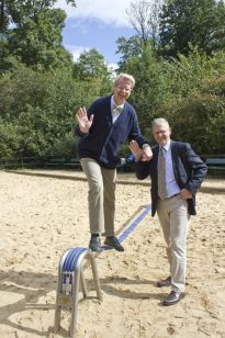 Neues Balancierseil auf dem Abenteuerspielplatz im Bürgerpark (Foto: Konstantin Zigmann)