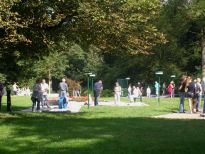 Die Minigolfanlage im Bremer Bürgerpark