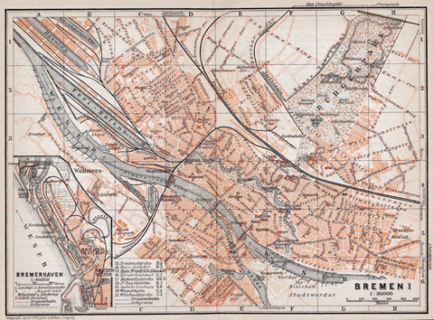 Bremen Plan um 1910